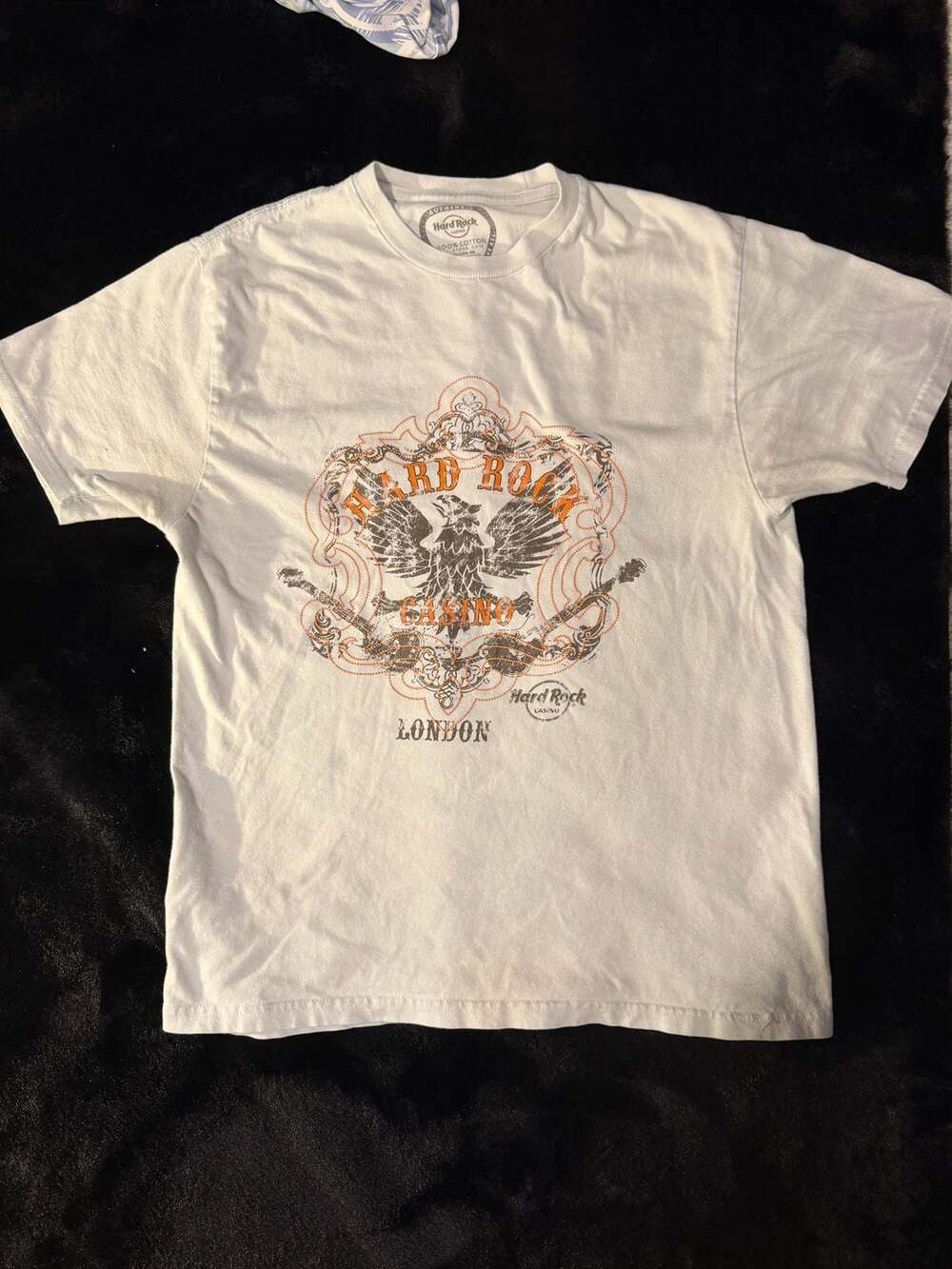 Hard Rock Casino London T-Shirt Size M White Graphic Tee